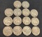 Buffalo Nickel Lot of 14 Early Years Teens 20S Nice Collector Lot