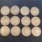 12 Silver War Time Nickels Nice Lot