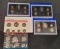 1980s Uncirculated Coin Set And 3 Proof sets