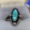 Antique Native Ring With Lapis Stone Very Old