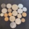 Foreign Coin Lot Old Coins 1950s to 70s 18 coins some nice stuff