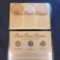 Three Rare Penny Collection Indian Steel And Wheat Back Cent In Booklet