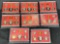 Lot of 8 United States Proof Sets 1980s
