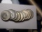 Kennedy Silver Half Lot Of 9 Coins 40% Silver Halves