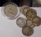 Mercury Dime And Standing Liberty Quarter Lot 8 Mercuries 1 Stl 1.05 Face Value 90% Silver