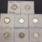 Roosevelt Silver Dime Lot 8 Frosty UNCS 90% Silver Lot