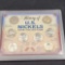 History of Nickels Set Liberty Buffalo Jefferson In Plastic Collector Case 8 Coins