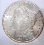 Morgan Silver Dollar 1890 P Gem Bu Blazing Luster Ms++++++ Slabed High Grade Stunner $$$$