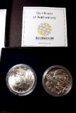 Peace Silver 1922 And Liberty Commemorative Silver Dollar 1918 To 2018 Ww1 1.50+ Oz Silver Gem Bu