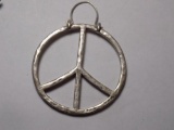Antique hand made native sterling silver peace sign 8.05 grams
