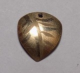 14 kt gold leaf pendant tested pure 14 kt gold scrap