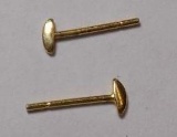 18 kt gold earrings tested pure gold