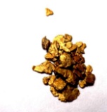 Gold Nuggets Alaskan 90% pure 18++ kt high quality bright yellow .67 grams stunning