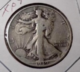 Walking Liberty Silver Half 1939 D Xf+ Better Grade Beauty Hard Date This Nice