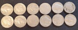 12 Buffalo Nickels Nice Full Dates