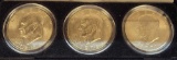 Eisenhower Dollar Set Of 3 In Felt box Bu Unc Coins 1776-1976 1978 and 1971