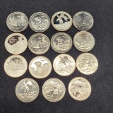 15 Silver Sate Quarters