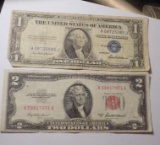 Old Currency Lot With Silver Certificate Nice Notes 1935 And 1953
