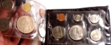 Singapore Malaysian Mint Set Nice Frosty Coins 12 Coins In Original Plastics 1967 To 1986