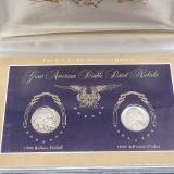 US Comerative Gallery Nickel Set 1938 Jefferson and 1938 Buffalo In Collectors Box