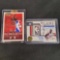 2 Custom Cut 1 of 1 Michael Jordan Jersey cards