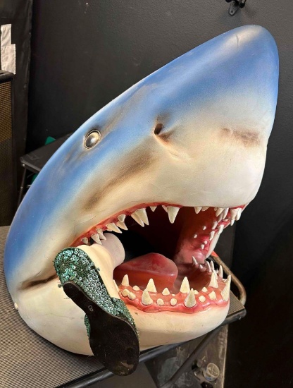 Huge Life Size Jaws Shark Head Prop Halloween