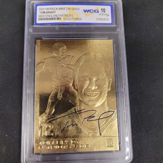 2005 Merrick Mint 23k Gold Tom Brady WCG 10