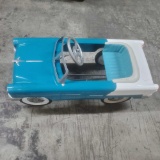 1955 Classic Convertible Pedal Car Aqua/White