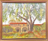 Garden House, from Ruby Eiland, Framed Oil on Canvas, 1963