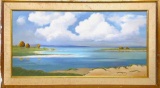 Countryside Waterfront(unknown), from K.F.J., Mixed Media on Canvas