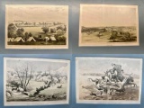 Antique Framed Lithographs, from John Mix Stanley, 4 Original Prints, Sarony, Major & Knapp