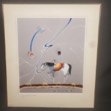 The Blue Rainbow, from Justin Tso, Watercolor / Acrylic, Native American Art