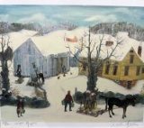 Winter Work Season.. (unknown), from Will Moses, Oil on Board Print, L.E. 132/500