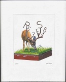 Josh Keyes, L.E. Printed Sketch, Numbered 24/200