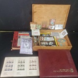 Lot of misc.Vintage stamps. collection books first day covers w/COA.