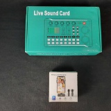 Live Sound card and wireless lavalier microphone both NIB