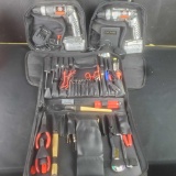 2 black and Decker 14.4V cordless drills Electricians handtools kit.