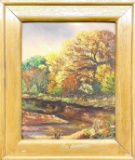 Framed Art Forest and Stream Ruby Eiland