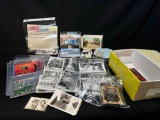 Box of Ephemera. Old Photos, Post Cards, more