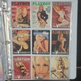 Binder of complete set of 1996 Pamala Anderson playboy cards