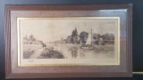 River Scenery, from Richard D. Winter, Framed Artwork, 1989