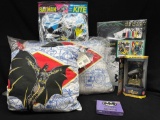 Batman Collection Pillows, Comic Book Champions Pewter Figure. Poster pen set