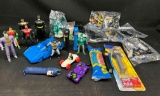 Vintage Batman Action Figures, Fast Food Toys, PEZ Joker Robin