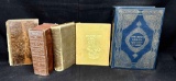 Antique Books 1800s and Holy Qur-An Book