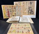 Assorted Vintage Newspaper Cartoon Strips. Dick Tracy, Dennis The Menace, Peanuts, more