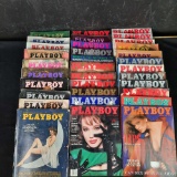 Box of approx. 35 Playboy adult magazines