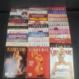 Box of approx. 33 playboy adult magazines