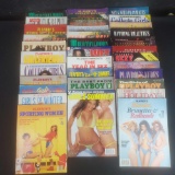 Box of approx.35 playboy adult magazines