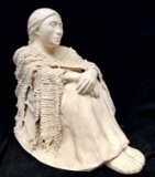 Large Native American Indian Squaw Statue J Jenkins 16/50 limited