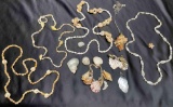 Lot of Ocean/Beach Jewelry With Necklaces, Earrings, and Bracelets